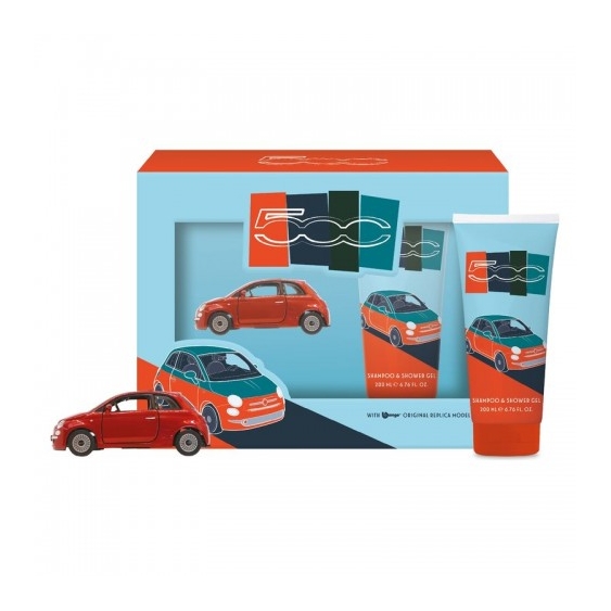 Fiat 500 Shower Gel 200 Ml + Modellino Fiat 500