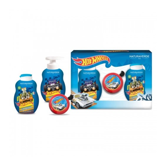 Naturaverde Hot Wheels - Doccia 250 Ml + Sapone Liquido 250 Ml + Campanello Bici