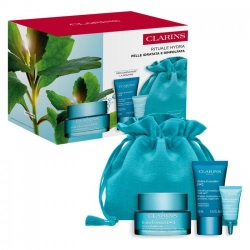 Clarins Rituale Hydra - Crema Giorno + Balsamo + Crema Notte + Pochette