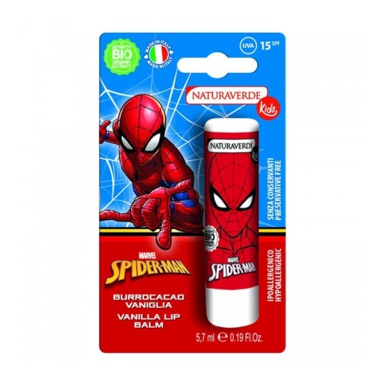 Naturaverde Spider-Man - Burrocacao Vaniglia Idratante Protettivo 5,7 Ml
