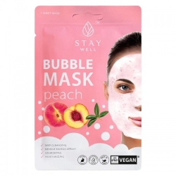 Stay Well Bubble Mask Peach - Maschera Purificante E Idratante 19 Gr