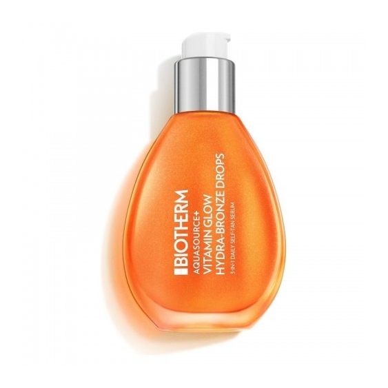 Biotherm Aquasource+ Vitamin Glow Hydra-Bronze Drops - Siero 3In1 Autoabbronzante Idratante E Illuminante 50 Ml