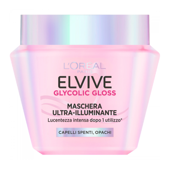 L'Oreal Paris Elvive Glycolic Gloss - Maschera Ultra-Illuminante 300 Ml