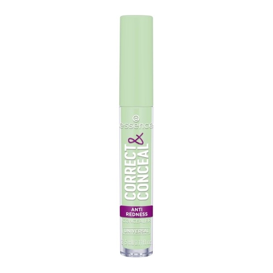 Essence Correct & Conceal - Correttore Anti-Rossore N. 100 Universal