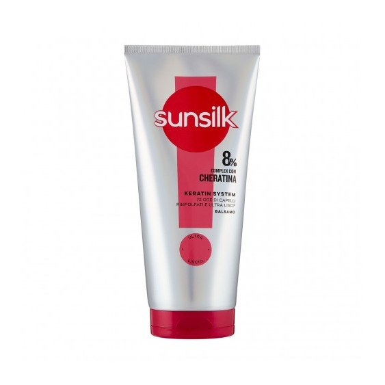 Sunsilk Keratin System - Balsamo Per Capelli Ultra Lisci E Nutriti 180 Ml