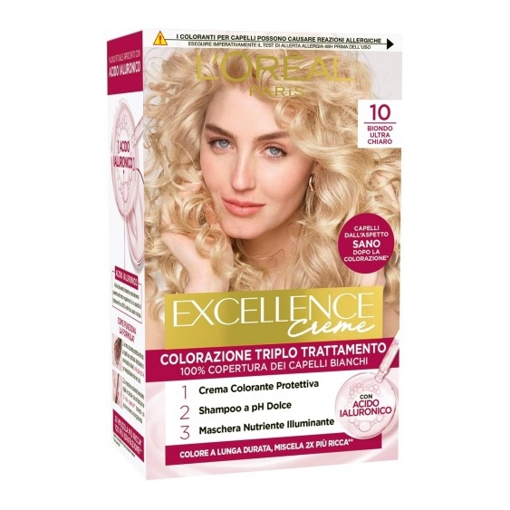 L'Oreal Paris Excellence Crema Colorante - 10 Biondo Ultra Chiaro
