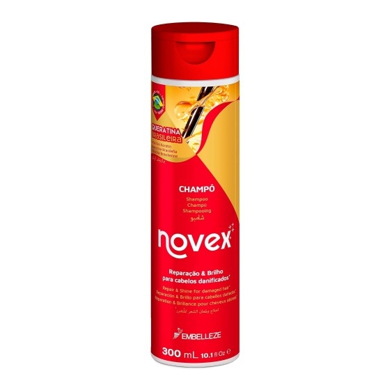 Novex Queratina Brasileira - Shampoo Con Cheratina Brasiliana 300 Ml