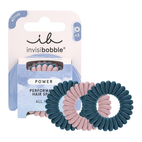 Invisibobble Power Performance Hair Spiral - Rose And Ice - 3 Elastici Per Capelli