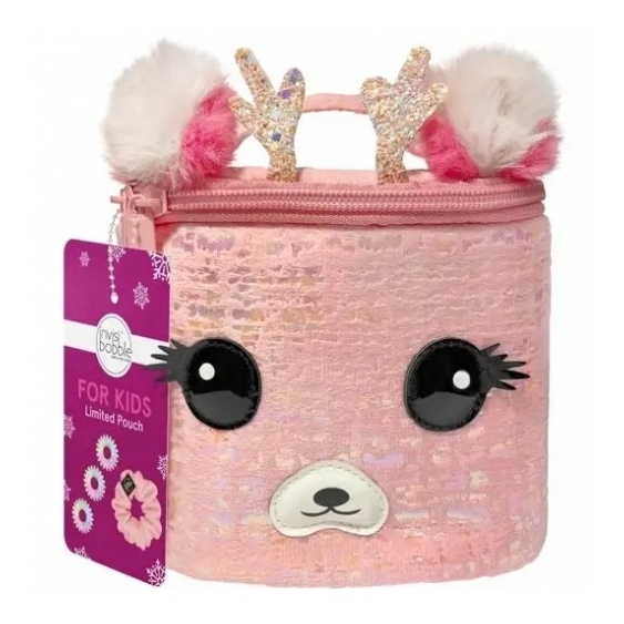 Invisibobble For Kids Limited Pouch Renna Rosa - Set Di Elastici Per Capelli