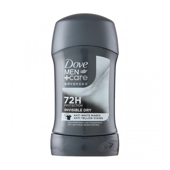 Dove Man+Care Advanced 72H Protection Invisible Dry - Deodorante Stick Anti-Traspirante 50 Ml