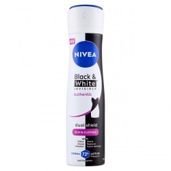 Nivea Black & White Invisible Authentic 72H - Deodorante Antitraspirante Spray 150 Ml
