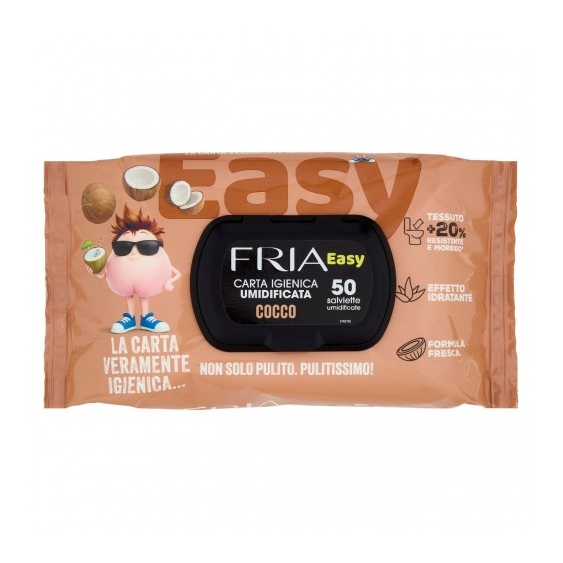 Fria Easy Cocco - Carta Igienica Umidificata 50 Salviette