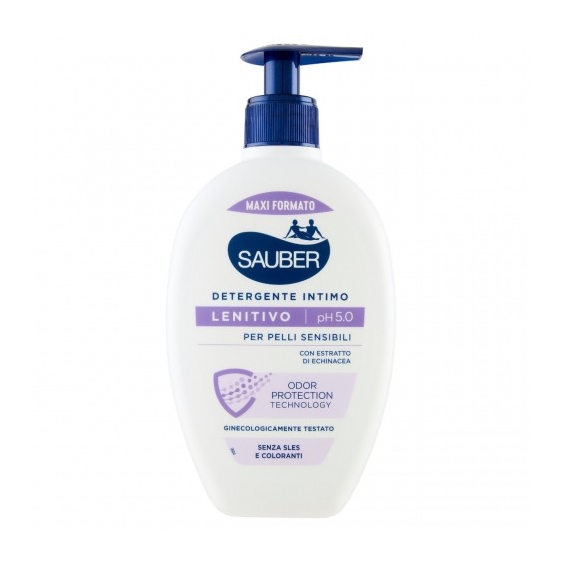Sauber Lenitivo Ph 5.0 - Detergente Intimo Per Pelli Sensibili 350 Ml