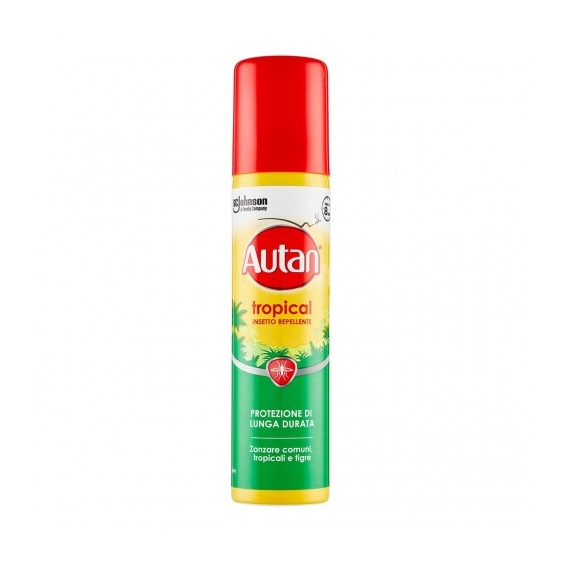 Autan Tropical - Repellente Spray Per Zanzare Comuni Tropicali E Tigre 100 Ml