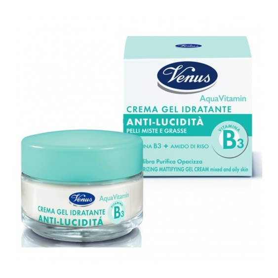 Venus Aqua Vitamin Crema Gel Idratante Anti-Lucidità 50 Ml