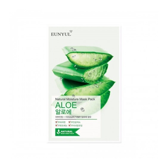 Eunyul Natural Moisture Mask Pack Aloe - Maschera Viso Lenitiva E Protettiva 22 Ml
