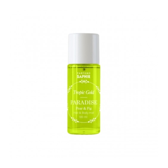 Saphir Tropic Gold Paradise Pear & Fig - Acqua Profumata Corpo E Capelli 100 Ml