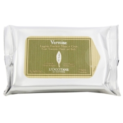 L'Occitane Verveine Lingettes Fraicheur Mains et Corps