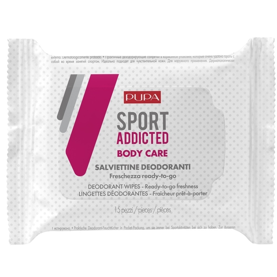 Pupa Sport Addicted Body Care Salviettine Deodoranti