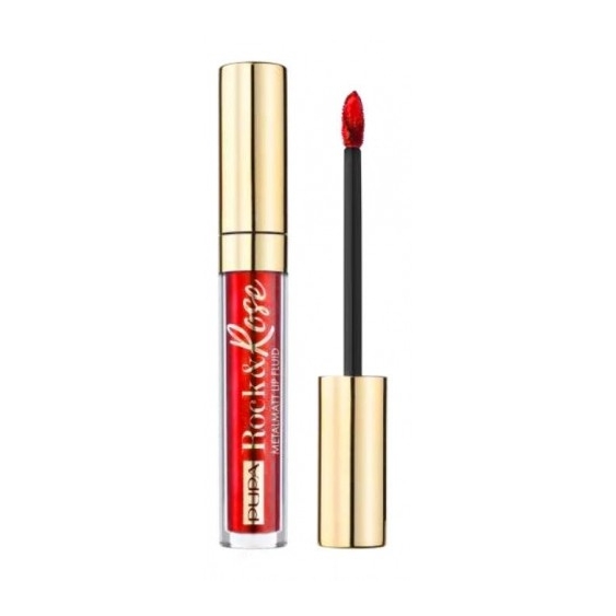 Pupa Rock&Rose Metal Matt Lip Fluid - 003 Rebel Burgundy