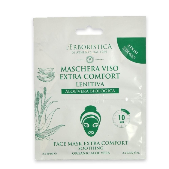 Athena's L'Erboristica Purysens Maschera Viso All'Aloe Vera Biologica 12ML