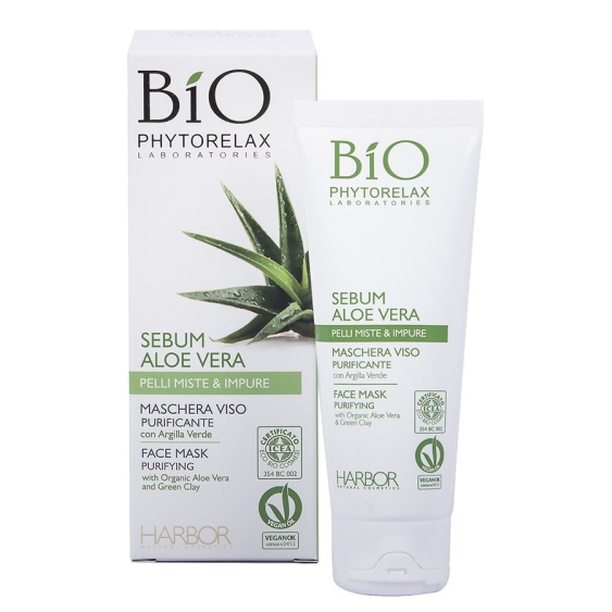 Phytorelax Sebum Aloe Vera Maschera Viso Purificante 75ML