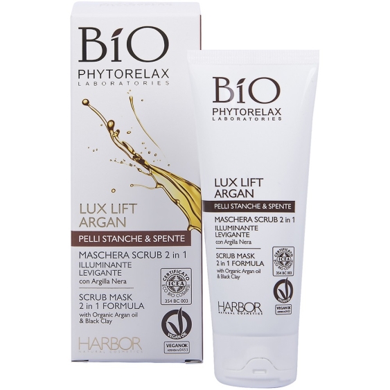 Phytorelax Lux Lift Argan Maschera Scrub 2 in 1 75ML