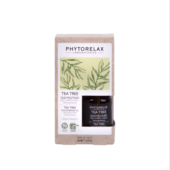 Phytorelax Tea Tree Oil Australiano Olio Multiuso Viso-Corpo-Capelli Dermopurificante 30ML