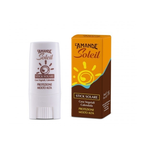 L'Amande Soleil Stick Solare SPF 50+ Protezione Molto Alta 9ML