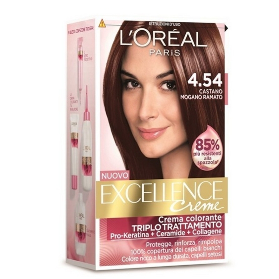 L'Oreal Paris Excellence Crema Colorante - 4.54 Castano Mogano Ramato