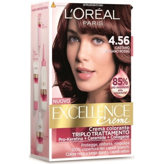 L'Oreal Paris Excellence Crema Colorante - 4.56 Castano Mogano Rosso