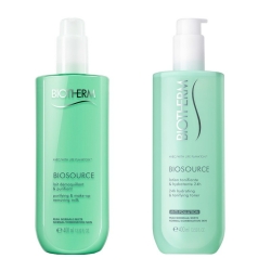 Biotherm Biosource Kit Pelle Normale e Mista Lait Demaquillant + Lotion Tonifiante 2X400ML