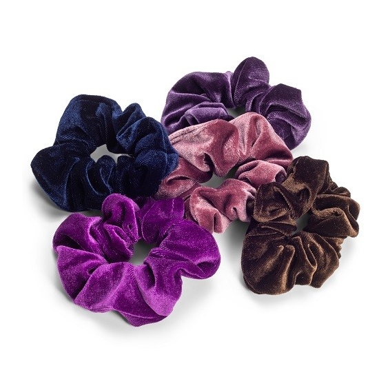 Zoe Ayla Velvet Scrunchies 5PZ