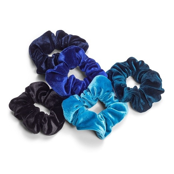 Zoe Ayla Velvet Scrunchies 5PZ