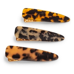 Zoe Ayla Leopard Hair Clips 3PZ