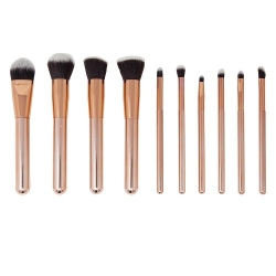 Zoe Ayla Luxurious Make Up Brush Set Rose Gold 10PZ