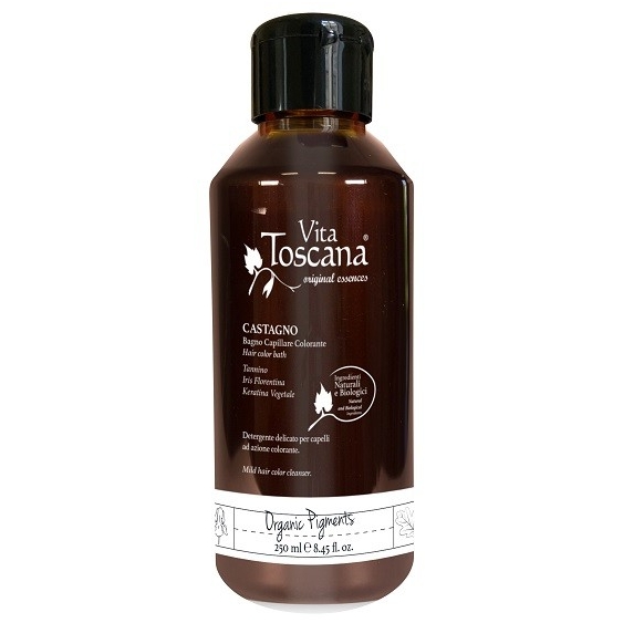 Vita Toscana Organic Pigments Bagno Capillare Colorante Castagno 250ML