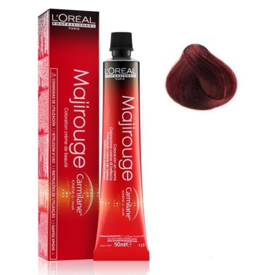 L'Oreal Professionnel Majirouge Colorazione 6.60 Biondo Scuro Rosso Intenso 50ML