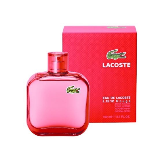 Profumo da Uomo Lacoste Eau de Lacoste L.12.12 Rouge Eau de Toilette Pour Homme confezione da 100ML