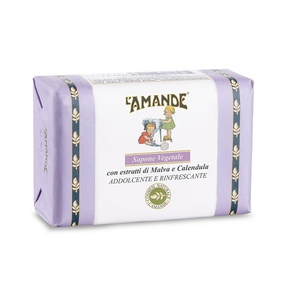 L'Amande Marseille Sapone Vegetale Malva e Calendula 200GR