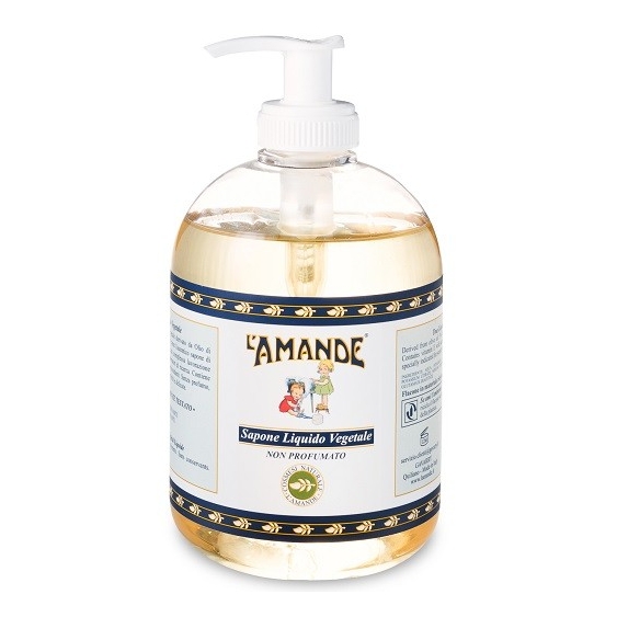 L'Amande Marseille Sapone Liquido Vegetale Non Profumato 500ML