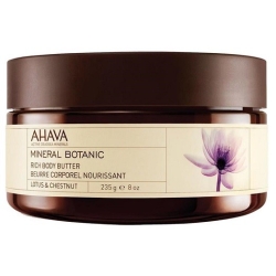 Ahava Mineral Botanic Rich Body Butter Lotus & Chestnut 235GR