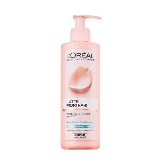 L'Oreal Paris Fiori Rari Latte Struccante Pelli Normali e Miste 400ML