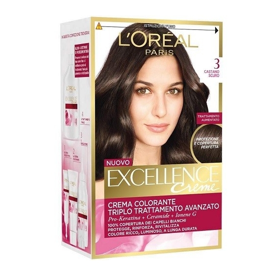 L'Oreal Paris Excellence Crema Colorante 3 Castano Scuro