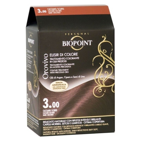 Biopoint Kit Orovivo Elisir di Colore - 3 Castano Scuro