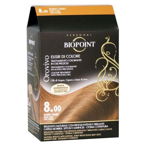 Biopoint Kit Orovivo Elisir di Colore - 8 Biondo Chiaro