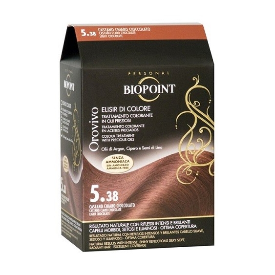 Biopoint Kit Orovivo Elisir di Colore - 5.38 Castano Chiaro Cioccolato