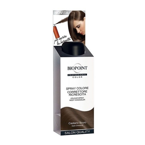 Biopoint Spray Colore Correttore Ricrescita Castano Scuro 75ML