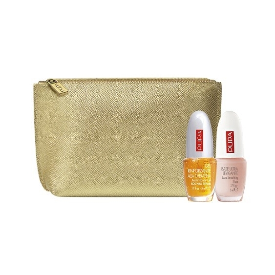 Pupa Kit Gel Rinforzante alla Cheratina & Base Ultra Levigante Rosa