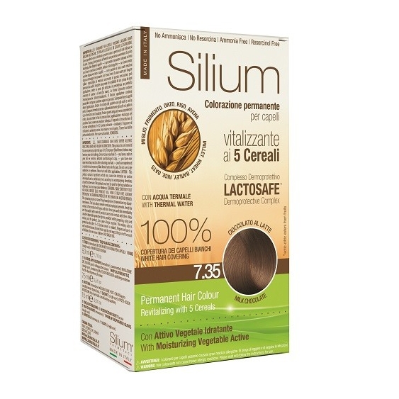 Silium Colorazione Permanente ai 5 Cereali 7.35 Cioccolato al Latte